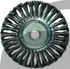ЩЕТКА ДЛЯ УШМ Bisontools, 150мм, 22мм, плоская КРУЧЕНАЯ